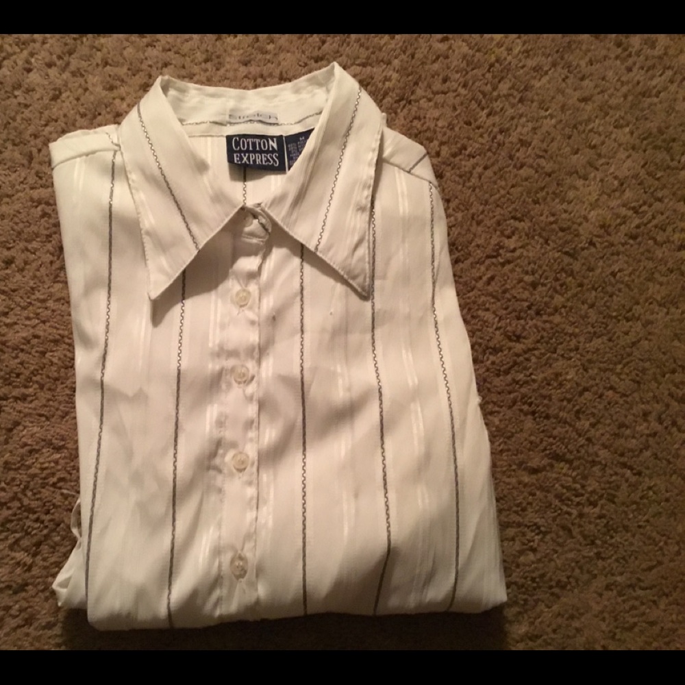 Cotton express dress shirt size M